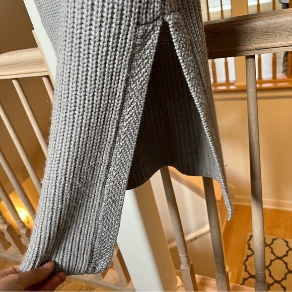 Aritzia Wilfred Durandal Sleeveless Funnel-neck Wool Sweater in Grey M - Picture 8 of 13